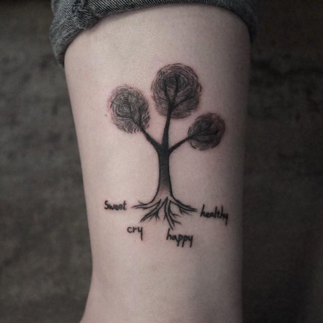 tatuaggio albero  01